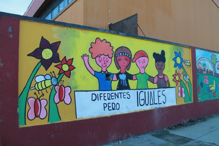 Got to love the street art. "Different but equal" :)