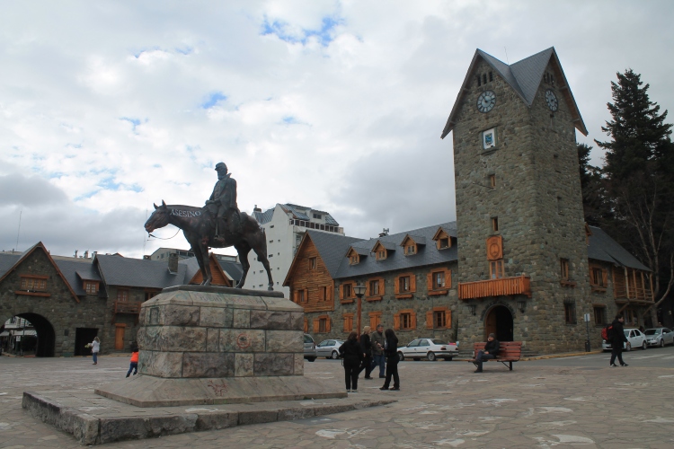 Town square in Bariloche - the German influence is easy to see!