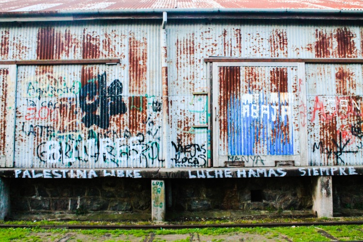 Old train platform with graffiti :)