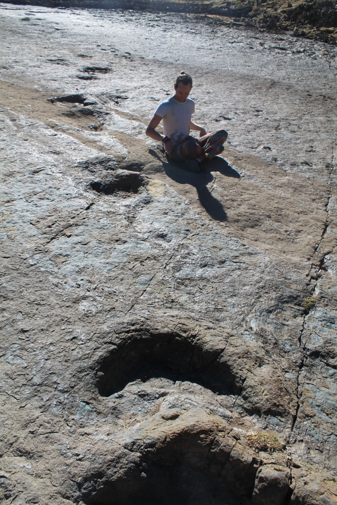 Dinosaur footprints at Niñu Mayu :)