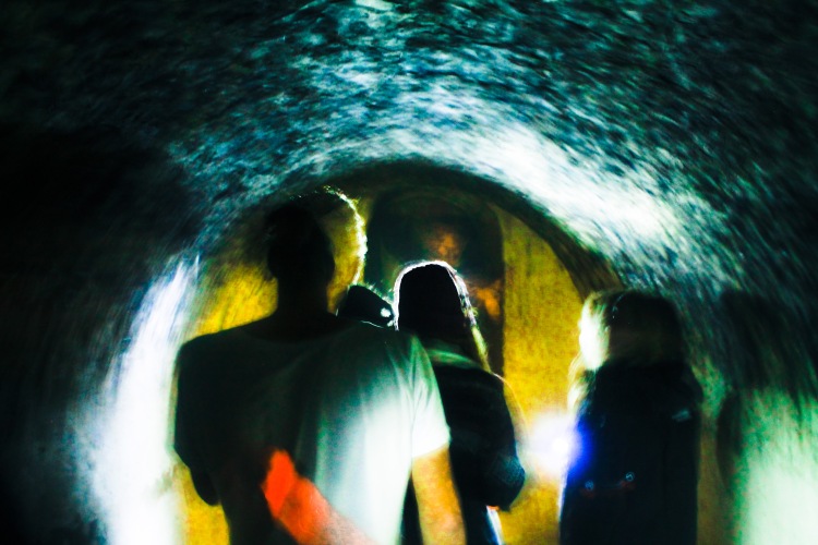 Creepy slave tunnels underneath Hacienda San Jose...!