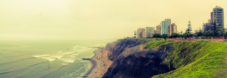Coastline at Lima - bit boring down there...